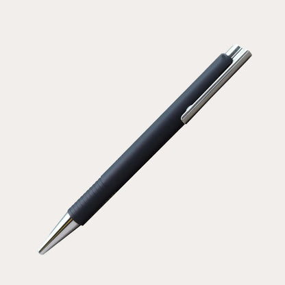 Portable black cylindrical pen